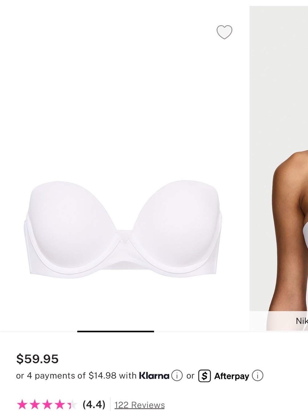 Strapless White Smooth Bra - Women Intimates